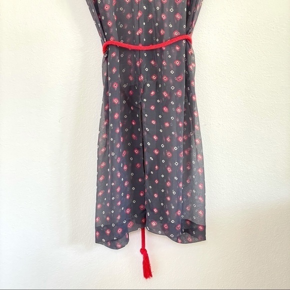 Anthropologie Corey Lynn Calter Sheer Button Front Beach Coverup Dress Medium - Picture 7 of 15